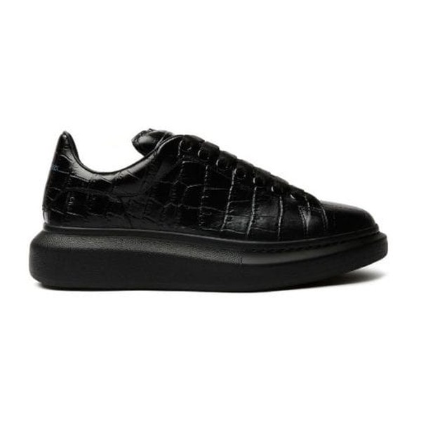 ALEXANDER MCQUEEN ALL-OVER STAMPED CROCODILE SNEAKERS - ALD019 - Image 9