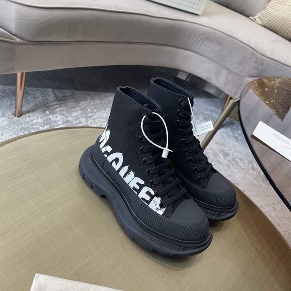 ALEXANDER MCQUEEN GRAFFITI TREAD SLICK HIGH-TOP SNEAKERS - ALD029 - Image 2