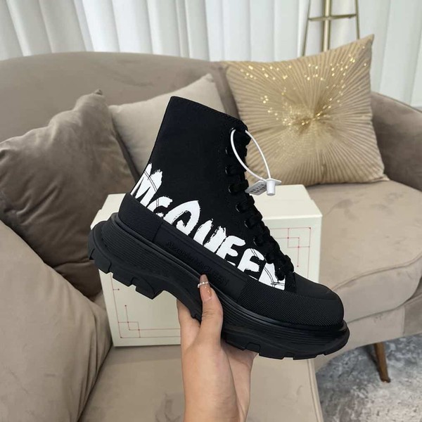 ALEXANDER MCQUEEN GRAFFITI TREAD SLICK HIGH-TOP SNEAKERS - ALD029 - Image 6