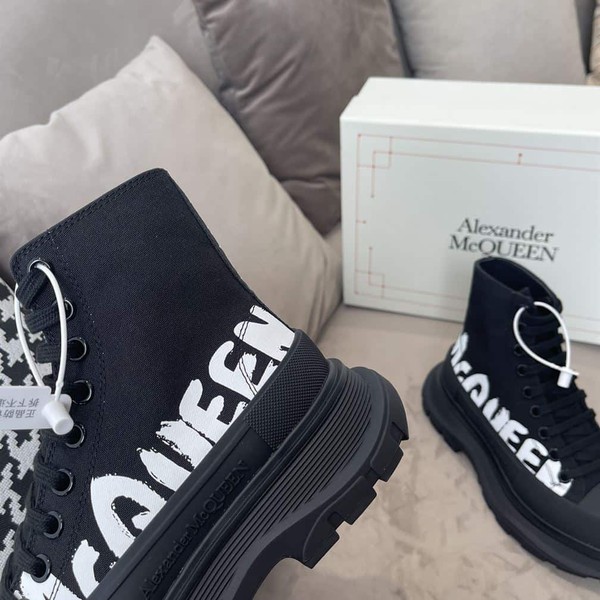 ALEXANDER MCQUEEN GRAFFITI TREAD SLICK HIGH-TOP SNEAKERS - ALD029 - Image 8