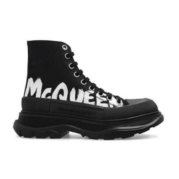 ALEXANDER MCQUEEN GRAFFITI TREAD SLICK HIGH-TOP SNEAKERS - ALD029 - Image 10