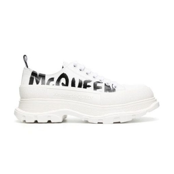ALEXANDER MCQUEEN GRAFFITI TREAD SLICK LOW-TOP SNEAKERS - ALD033 - Image 8