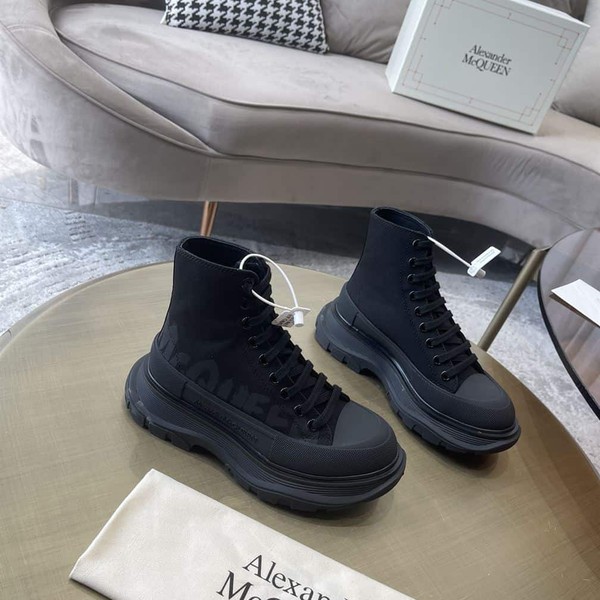 ALEXANDER MCQUEEN GRAFFITI TREAD SLICK HIGH-TOP SNEAKERS - ALD034 - Image 2