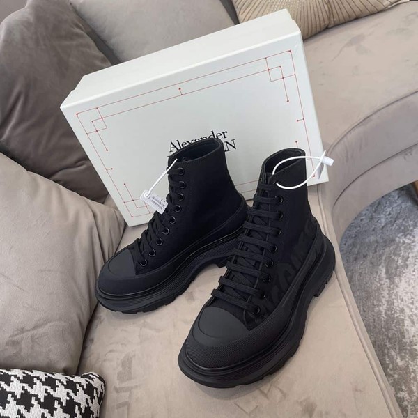 ALEXANDER MCQUEEN GRAFFITI TREAD SLICK HIGH-TOP SNEAKERS - ALD034 - Image 4