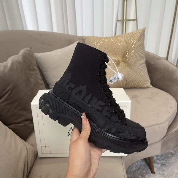 ALEXANDER MCQUEEN GRAFFITI TREAD SLICK HIGH-TOP SNEAKERS - ALD034 - Image 7
