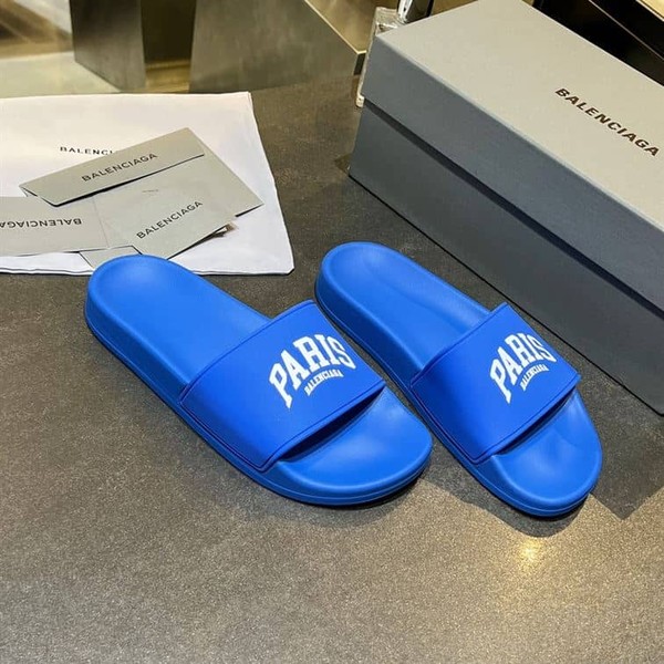 BALENCIAGA CITIES PARIS POOL SLIDE SANDAL - BBD011