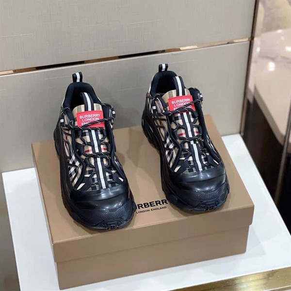 BURBERRY VINTAGE CHECK COTTON ARTHUR SNEAKERS - BBR006 - Image 3