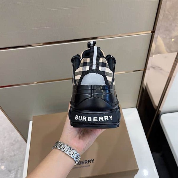BURBERRY VINTAGE CHECK COTTON ARTHUR SNEAKERS - BBR006 - Image 5