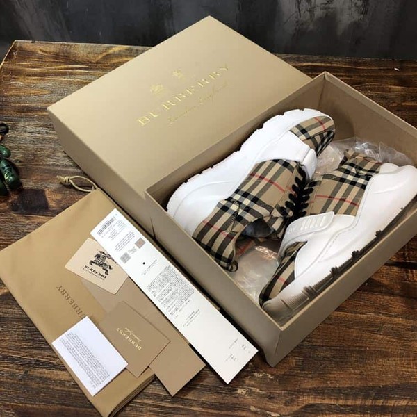 BURBERRY VINTAGE CHECK COTTON SNEAKER - BBR011 - Image 8
