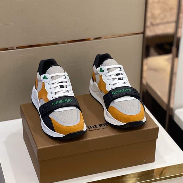 BURBERRY LOGO-STRAP LOW-TOP SNEAKERS - BBR025 - Image 2