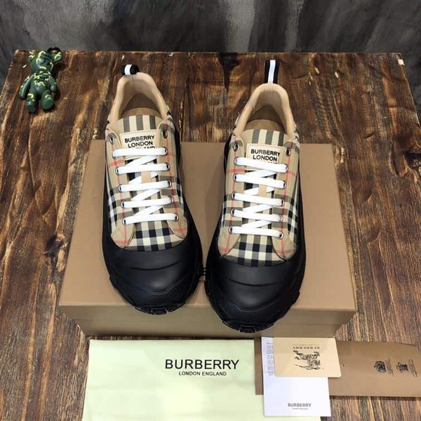BURBERRY VINTAGE CHECK COTTON ARTHUR SNEAKERS - BBR028 - Image 2