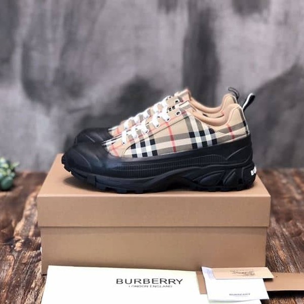BURBERRY VINTAGE CHECK COTTON ARTHUR SNEAKERS - BBR028 - Image 3