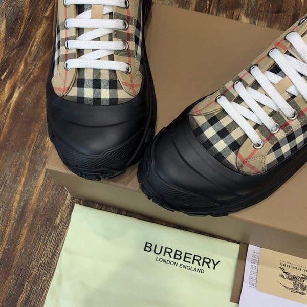 BURBERRY VINTAGE CHECK COTTON ARTHUR SNEAKERS - BBR028 - Image 5