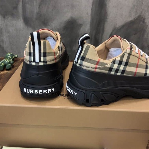 BURBERRY VINTAGE CHECK COTTON ARTHUR SNEAKERS - BBR028 - Image 6
