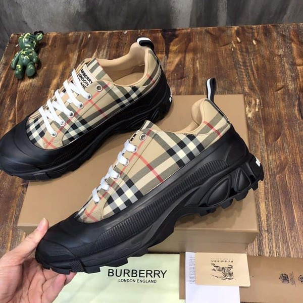 BURBERRY VINTAGE CHECK COTTON ARTHUR SNEAKERS - BBR028 - Image 7