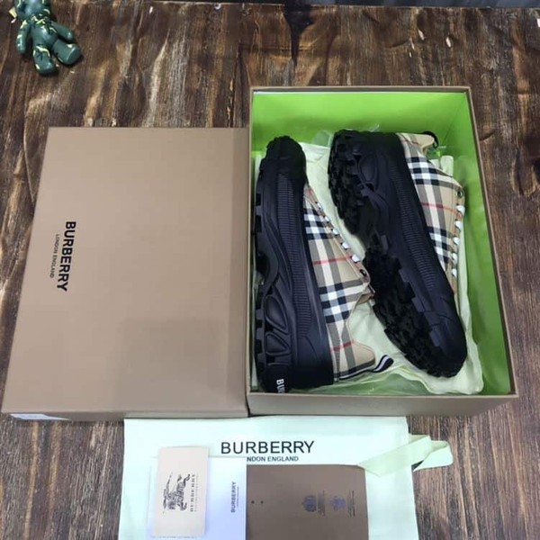 BURBERRY VINTAGE CHECK COTTON ARTHUR SNEAKERS - BBR028 - Image 10