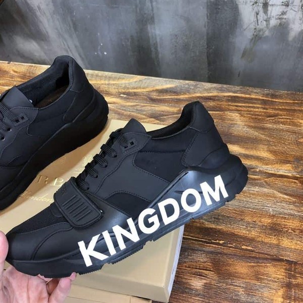 BURBERRY BLACK KINGDOM PRINT SNEAKERS - BBR030 - Image 5