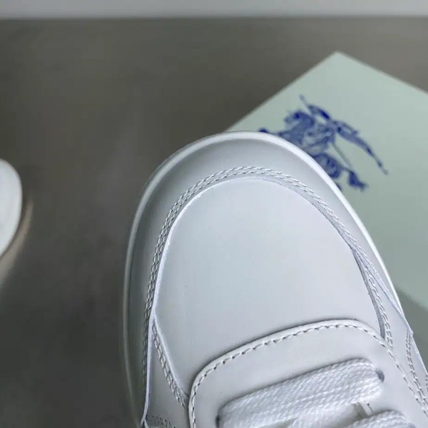 BURBERRY LEATHER AND CHECK TERRACE SNEAKERS - BBR035 - Image 4