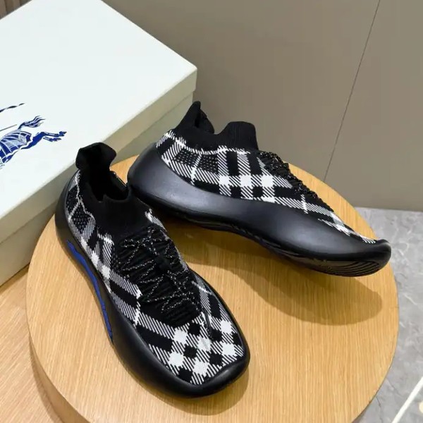 BURBERRY CHECK KNIT NEPTUNE SNEAKERS - BBR053 - Image 5