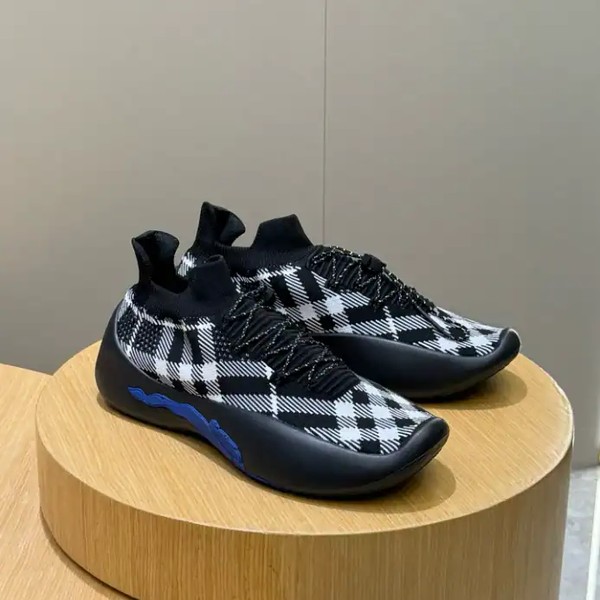 BURBERRY CHECK KNIT NEPTUNE SNEAKERS - BBR053 - Image 6