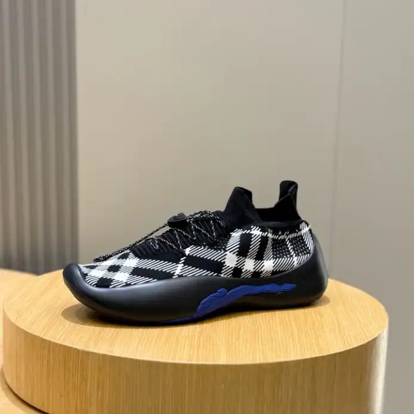 BURBERRY CHECK KNIT NEPTUNE SNEAKERS - BBR053 - Image 7