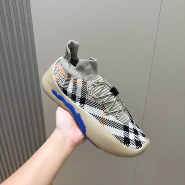 BURBERRY CHECK KNIT NEPTUNE SNEAKERS - BBR055 - Image 6