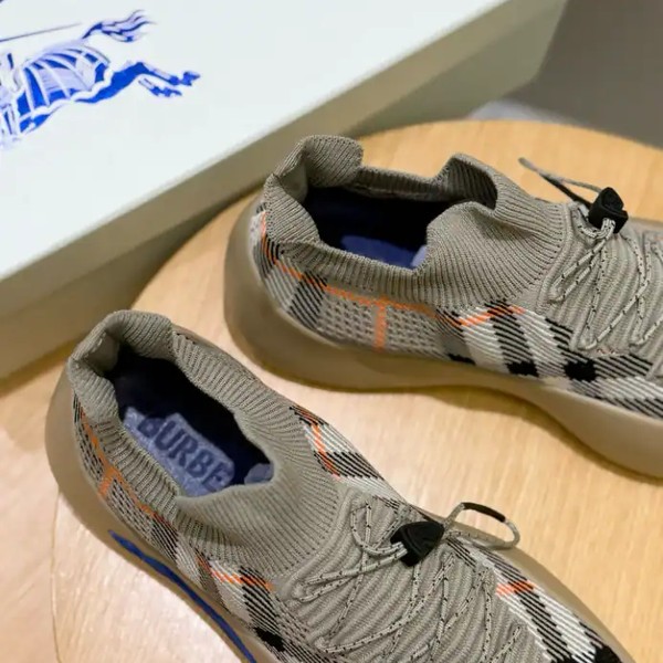 BURBERRY CHECK KNIT NEPTUNE SNEAKERS - BBR055 - Image 8