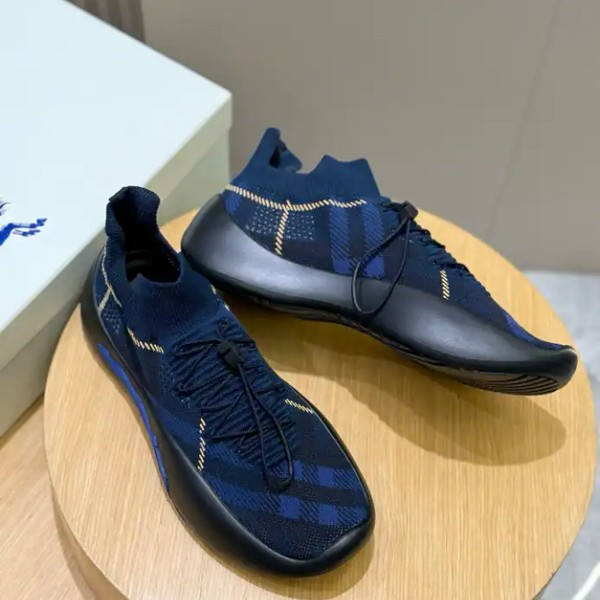 BURBERRY CHECK KNIT NEPTUNE SNEAKERS - BBR056 - Image 4
