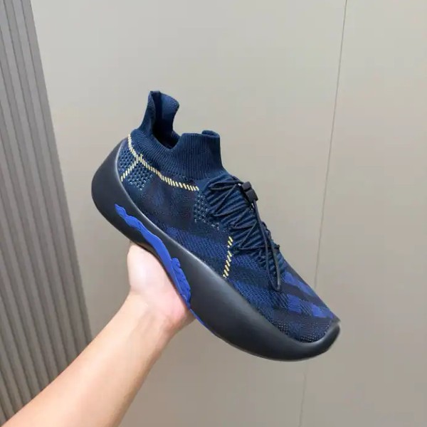 BURBERRY CHECK KNIT NEPTUNE SNEAKERS - BBR056 - Image 7