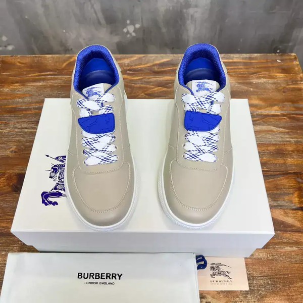 BURBERRY LEATHER SNEAKERS - BBR078 - Image 2