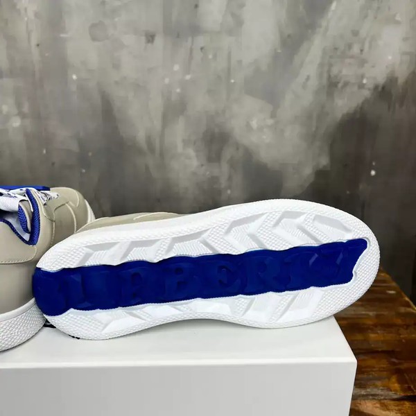 BURBERRY LEATHER SNEAKERS - BBR078 - Image 4
