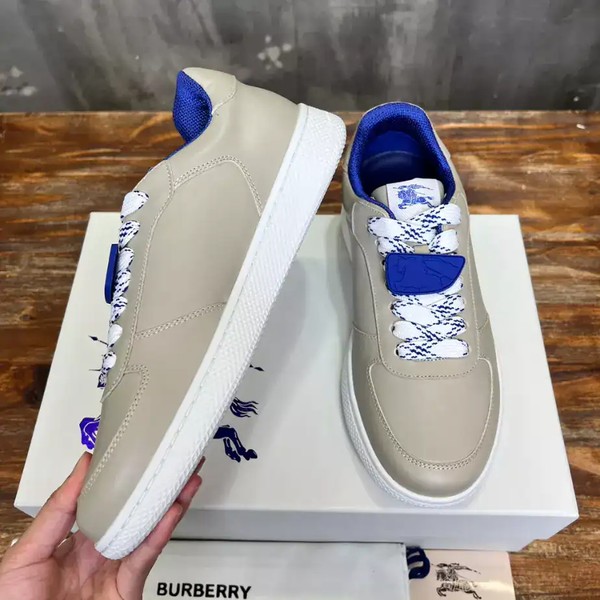BURBERRY LEATHER SNEAKERS - BBR078 - Image 5