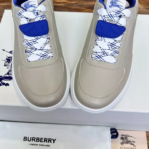BURBERRY LEATHER SNEAKERS - BBR078 - Image 7