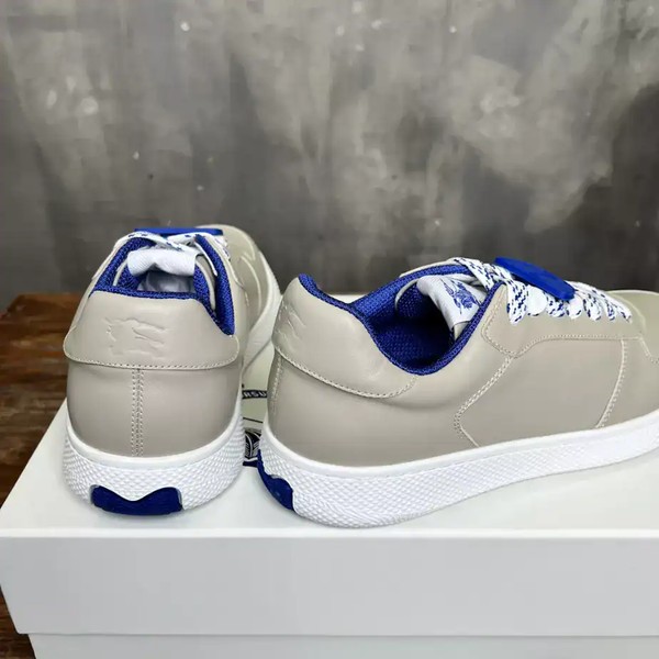 BURBERRY LEATHER SNEAKERS - BBR078 - Image 9