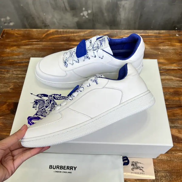 BURBERRY LEATHER SNEAKERS - BBR080 - Image 3