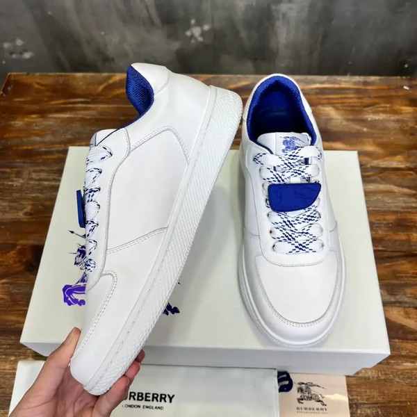 BURBERRY LEATHER SNEAKERS - BBR080 - Image 4