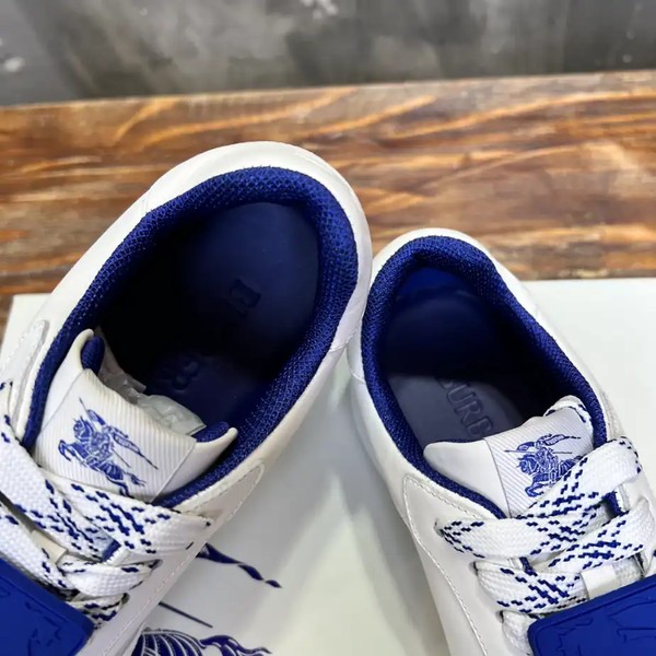 BURBERRY LEATHER SNEAKERS - BBR080 - Image 8