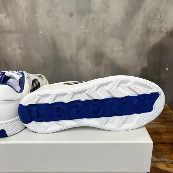 BURBERRY LEATHER AND CHECK TERRACE SNEAKERS - BBR082 - Image 9