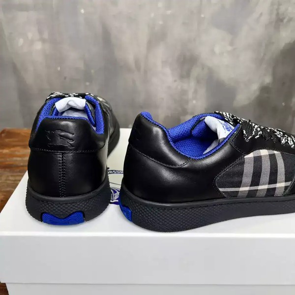 BURBERRY LEATHER AND CHECK TERRACE SNEAKERS - BBR084 - Image 6