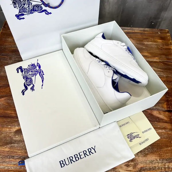 BURBERRY LEATHER TERRACE SNEAKERS - BBR086 - Image 7