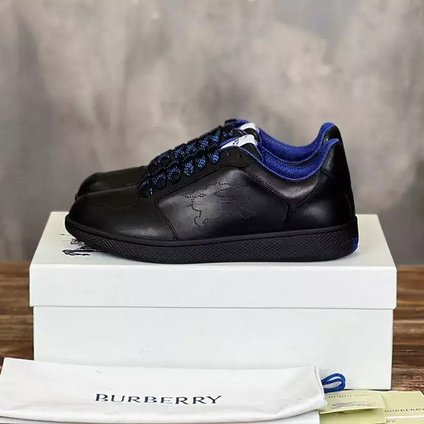 BURBERRY LEATHER STOCK SNEAKERS - BBR087