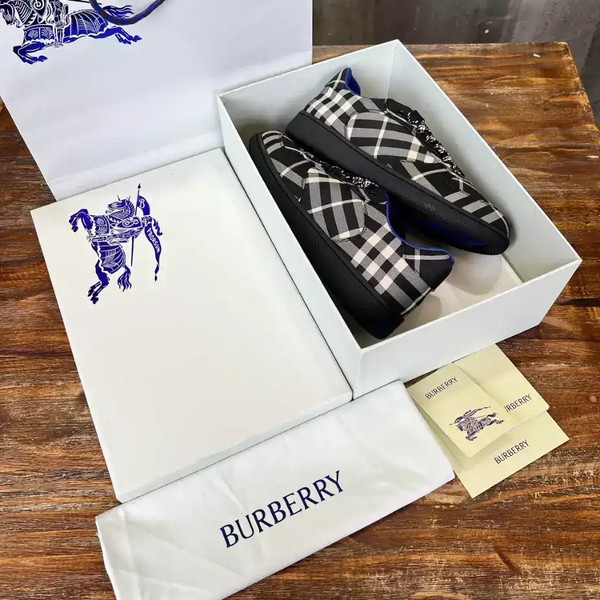BURBERRY CHECK TERRACE SNEAKERS - BBR095 - Image 4