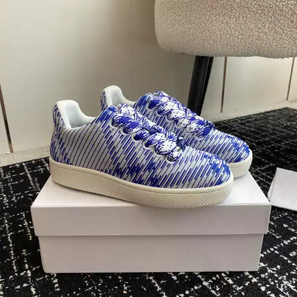 BURBERRY CHECK KNIT BOX SNEAKERS - BBR097 - Image 2