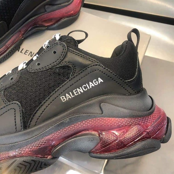 BALENCIAGA TRIPLE S BLACK RED CLEAR SOLE - BLA012 - Image 5