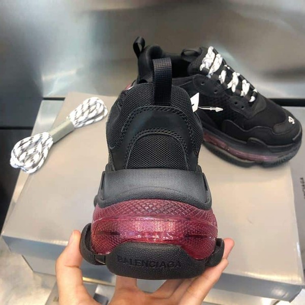 BALENCIAGA TRIPLE S BLACK RED CLEAR SOLE - BLA012 - Image 7