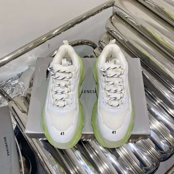 BALENCIAGA TRIPLE S WHITE GREEN CLEAR SOLE - BLA013 - Image 2