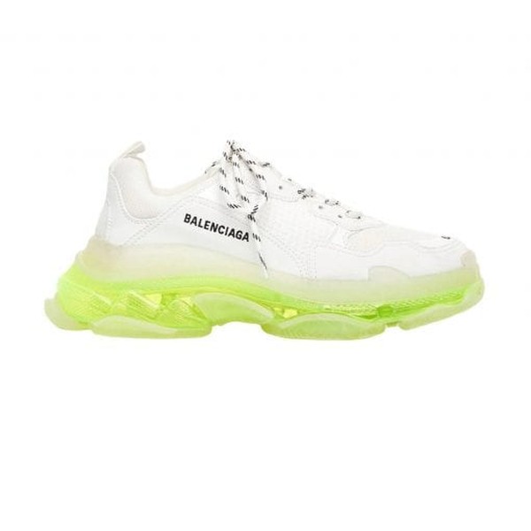 BALENCIAGA TRIPLE S WHITE GREEN CLEAR SOLE - BLA013 - Image 11