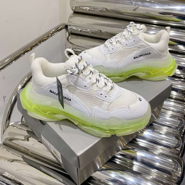 BALENCIAGA TRIPLE S WHITE GREEN CLEAR SOLE - BLA013 - Image 6