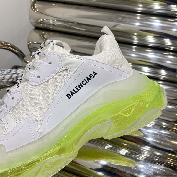 BALENCIAGA TRIPLE S WHITE GREEN CLEAR SOLE - BLA013 - Image 8