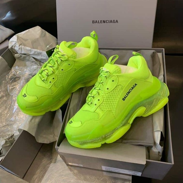 BALENCIAGA TRIPLE S CLEAR SOLE IN GREEN - BLA018 - Image 3